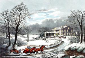 Interrupted_Sleigh Currier and IVes 1850 edited